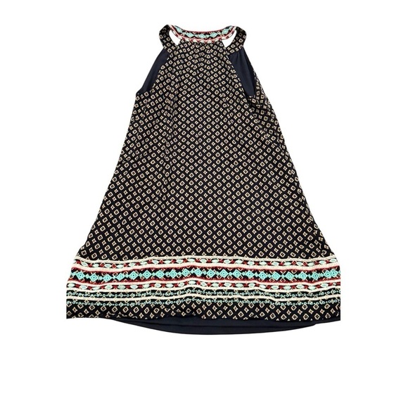 THML Dress Anthropologie Embroidered Sleeveless Dress Blue White Red Size Small - Picture 4 of 12